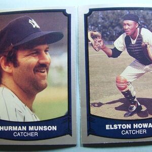 2-1988  NY Yankee  Cards Thurman Munson & Elston Howard